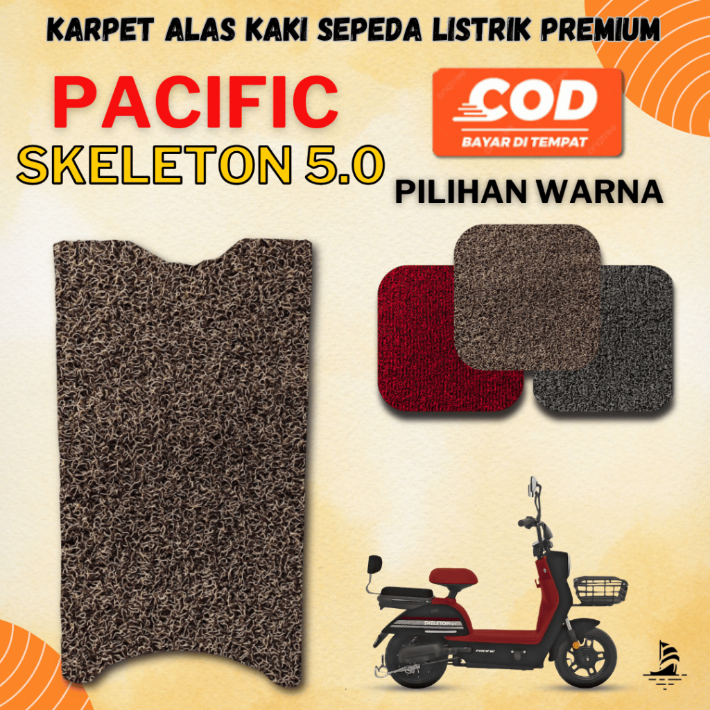 Karpet Sepeda Listrik PACIFIC SKELETON 5.0 Premium MR - Mie Bihun Serabut
