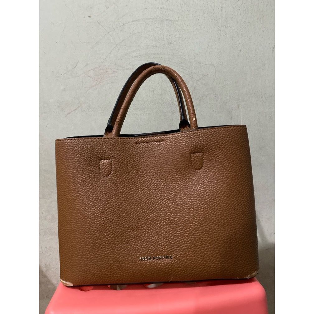 Tas hush puppies  coklat  hush puppies coklat Preloved