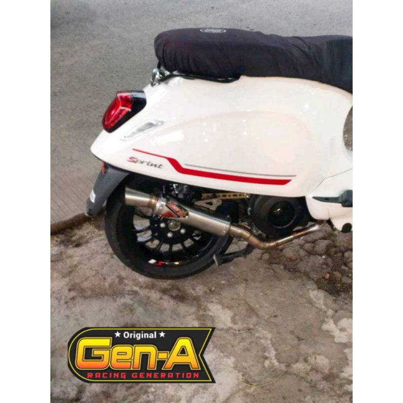 knalpot Vespa matic best3 corong Primavera sprint iget Lx S 125 150 2V 3V dll