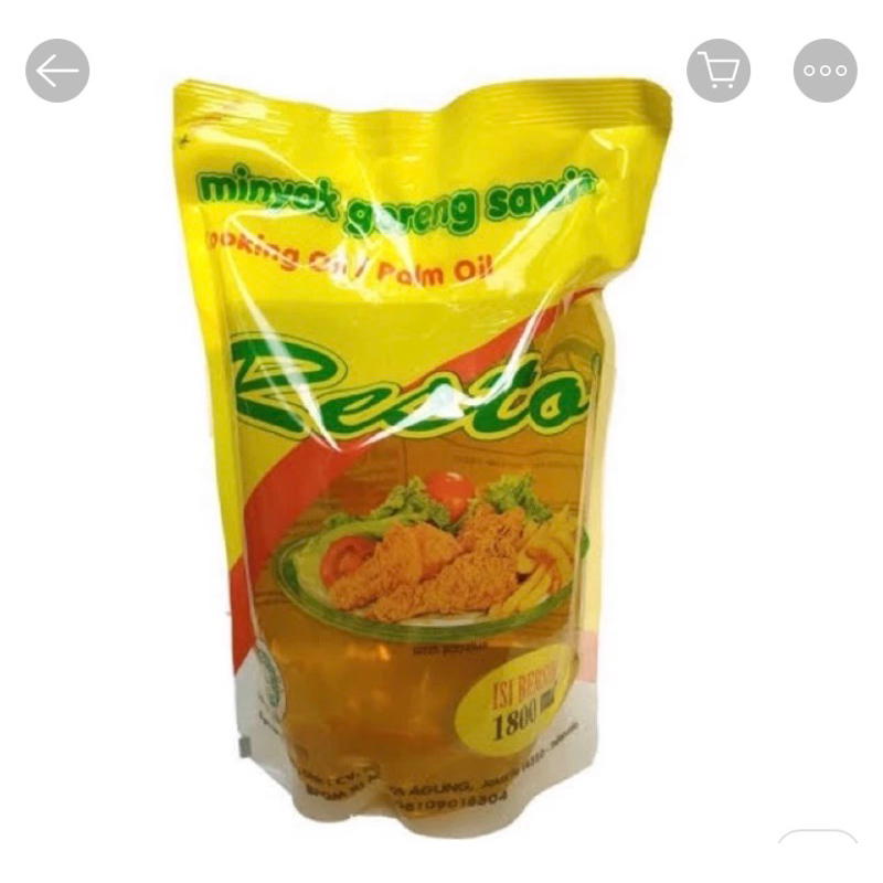 

PROMO TERMURAH! Minyak Goreng Resto 1,8L