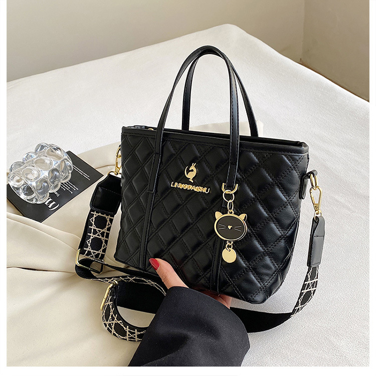 BJ58545 - BLACK/WHITE TAS SLEMPANG HANDBAG TAS WANITA FASHION IMPORT MODIS ELEGAN TERMURAH TERLARIS 