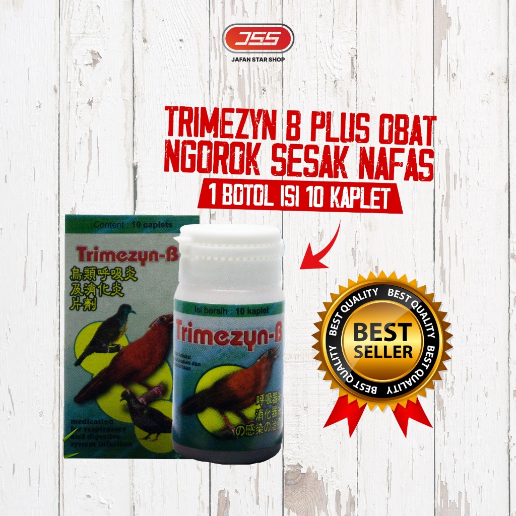 Trimezyn B (PLUS) 10 Kaplet obat burung sakit