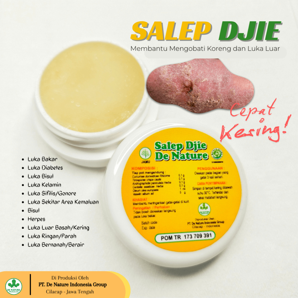 (SALEP DJIE 5 GRAM) Obat Oles Koreng Di Kaki Dan Tangan, Salep Bekas Koreng Hitam