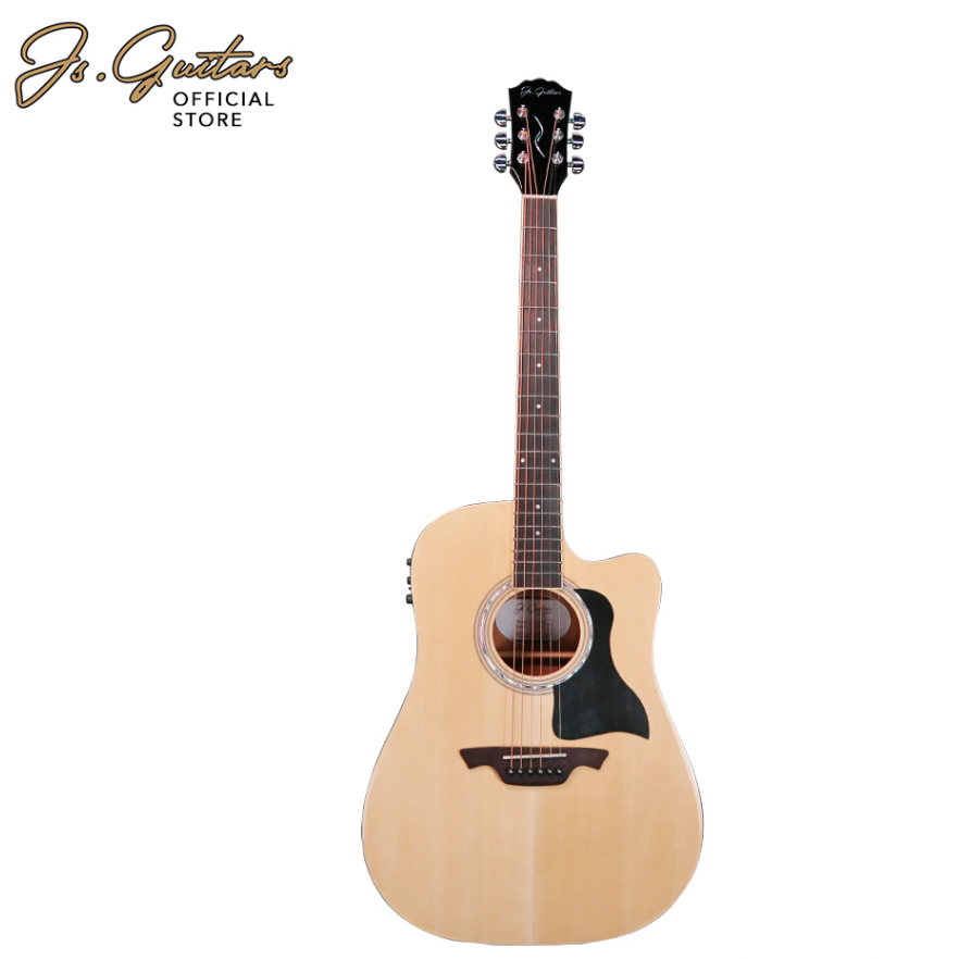JS Guitars JSD41CE Dreadnought Acoustic Guitar - Natural