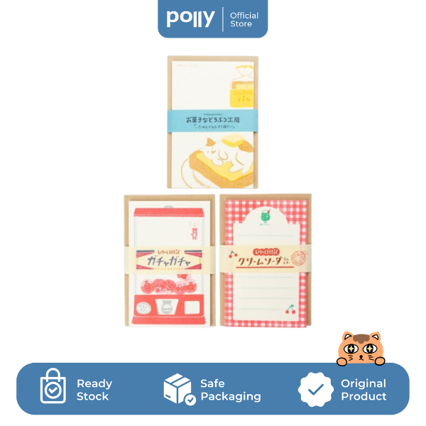 

SLM7 FURUKAWASHIKO Mini Letter Set / Kertas Surat Premium Orinal