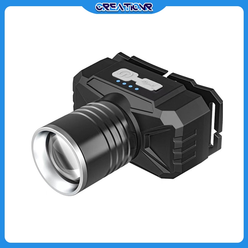 100W Senter Kepala Super Terang/senter Kepala Zoom Super Terang/senter Kepala Terang/senter Kepala K