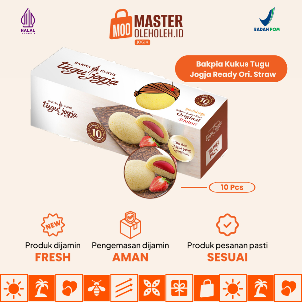 

Bakpia Kukus Tugu Jogja Original Strawberry Travel Pack Isi 10 Oleh Oleh Khas Jogja