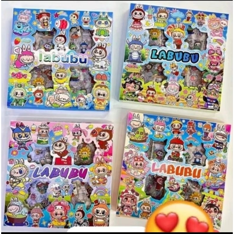 

Stiker Labubu 100 Lembar Sticker Lucu 2D Sanrio Karakter Kuromi dan Melody MoMo