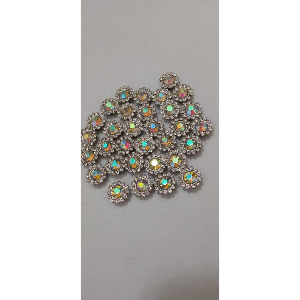 PAYET DIAMON KRISTAL CANGKANG BUNGA 8 MM
