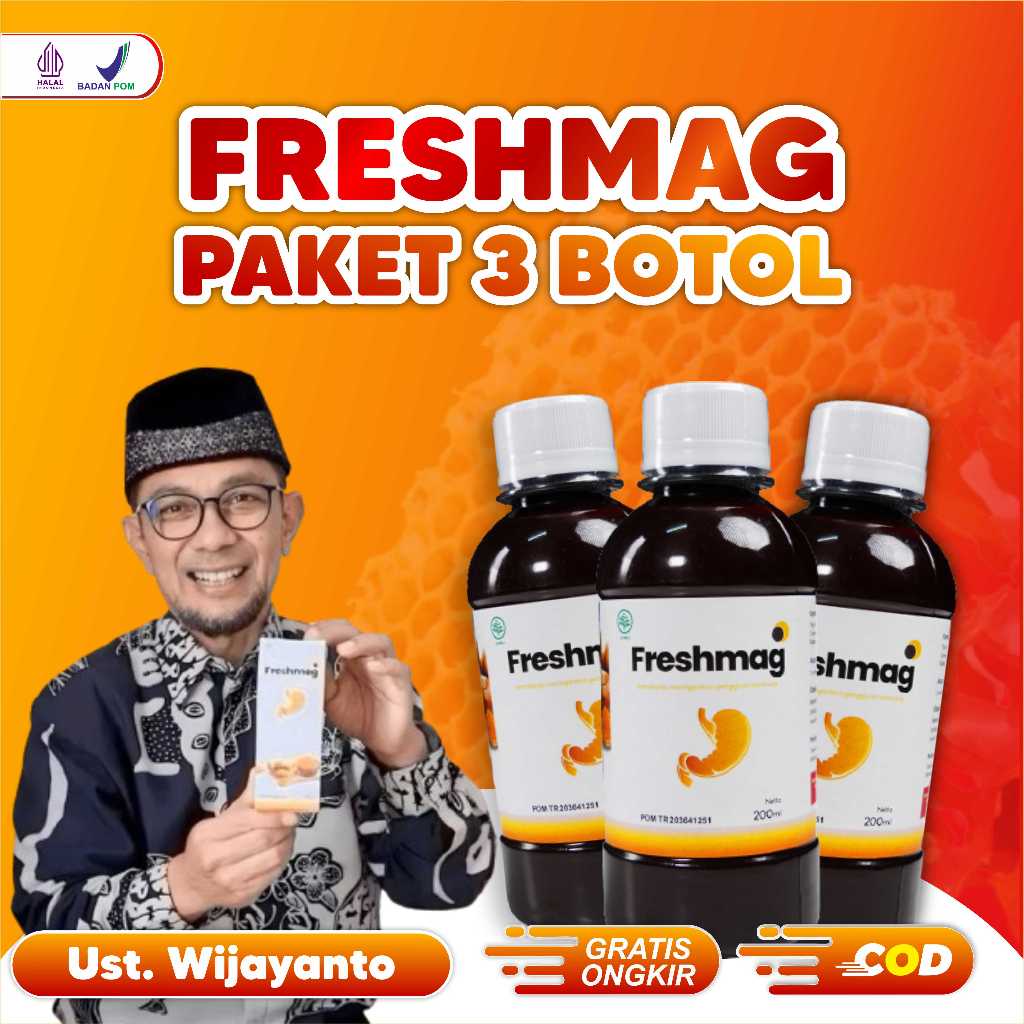 

FRESHMAG PAKET KRONIS 3 BOTOL - Madu Lambung Original Solusi Atasi Masalah Asam Lambung & Maag