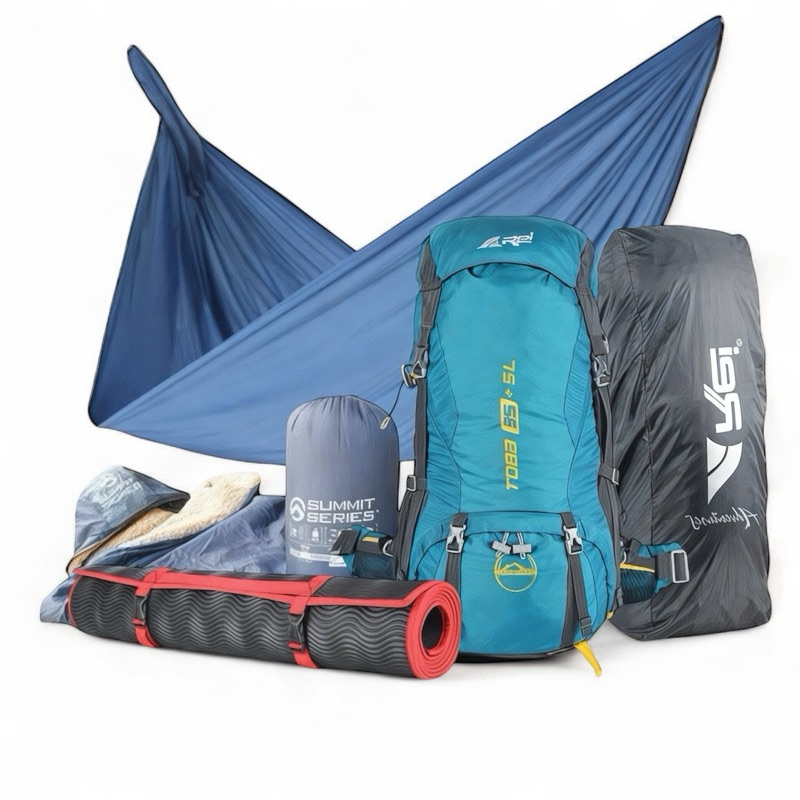 paket mendaki gunung murah carrir arei toba 35+5L / tas gunung arei / tas mendaki full set solo hiki