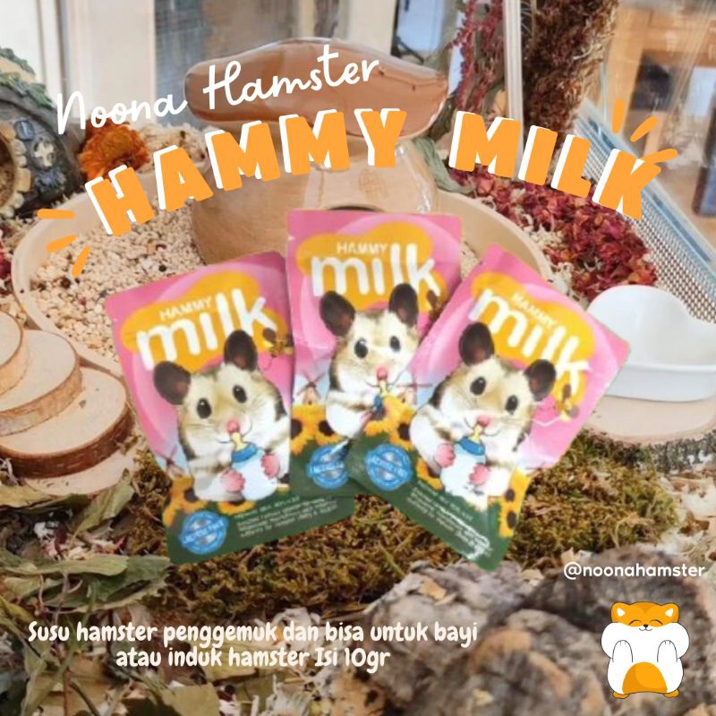 HAMMY MILK SUSU HAMSTER BISA UNTUK INDUK DAN BAYI HAMSTER