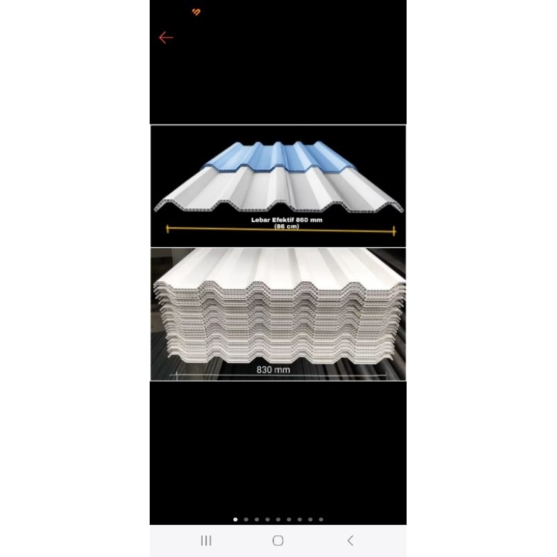 Alderon 830 Atap UPVC