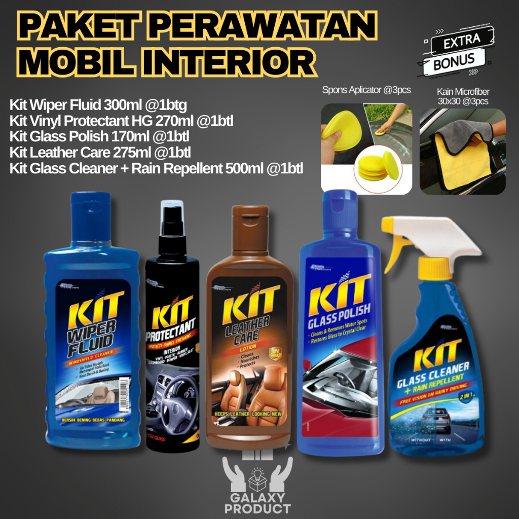 Paket Cuci/Perawatan Mobil (INTERIOR) - KIT MOTOR