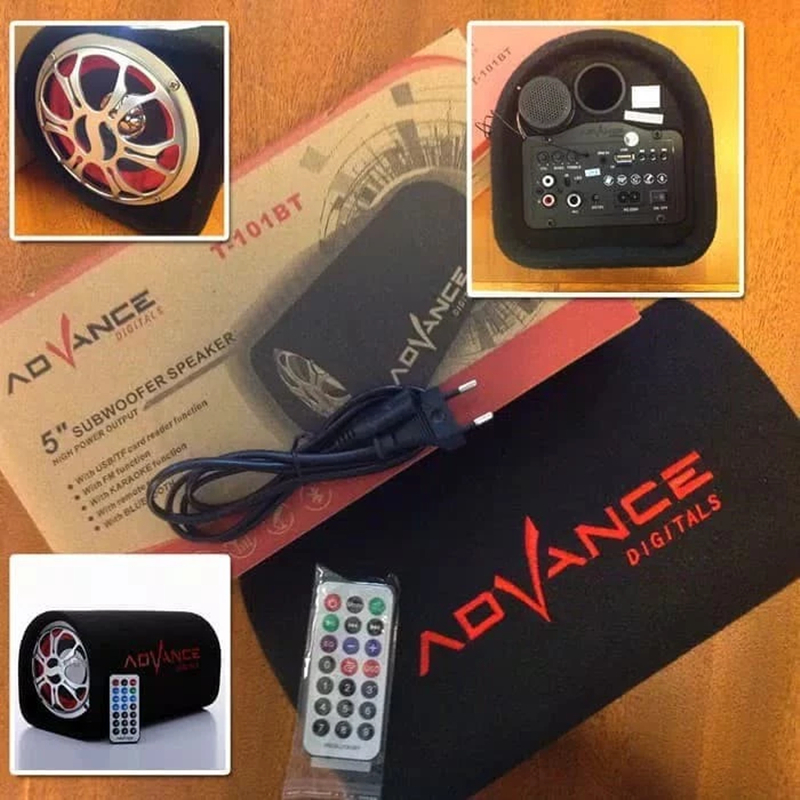 HOT DEALS [COD] Advance Speaker Bluetooth Karaoke Portable Subwoofer Speaker Mobil MIC Dapat