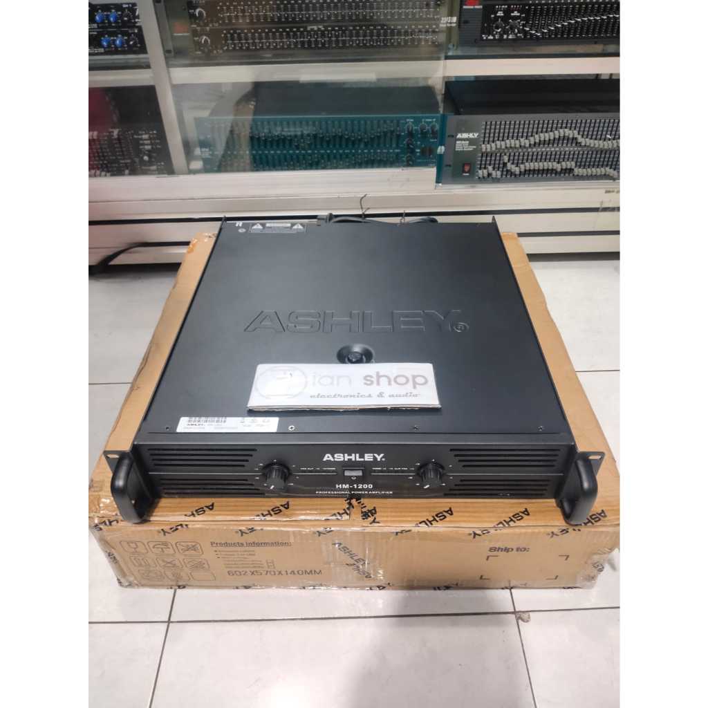 POWER AMPLIFIER ASHLEY HM1200 2 X 1200 WATT HM 1200 HM-1200