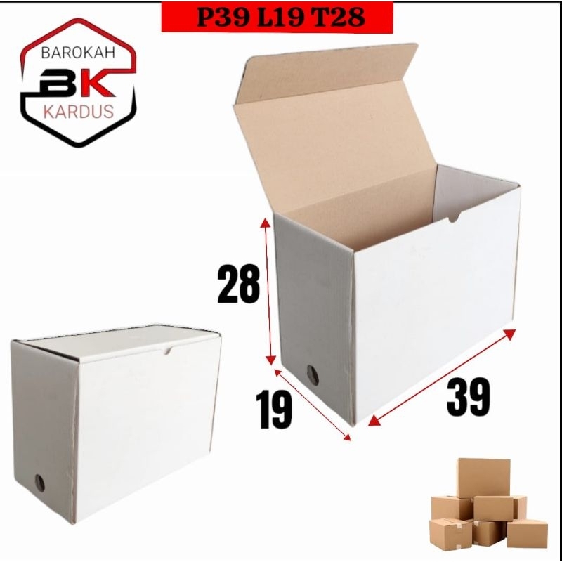 

Box Arsip Putih/ Dokumen Polos Ukuran 39x19x28 Cm / Kualitas Premium Tebal