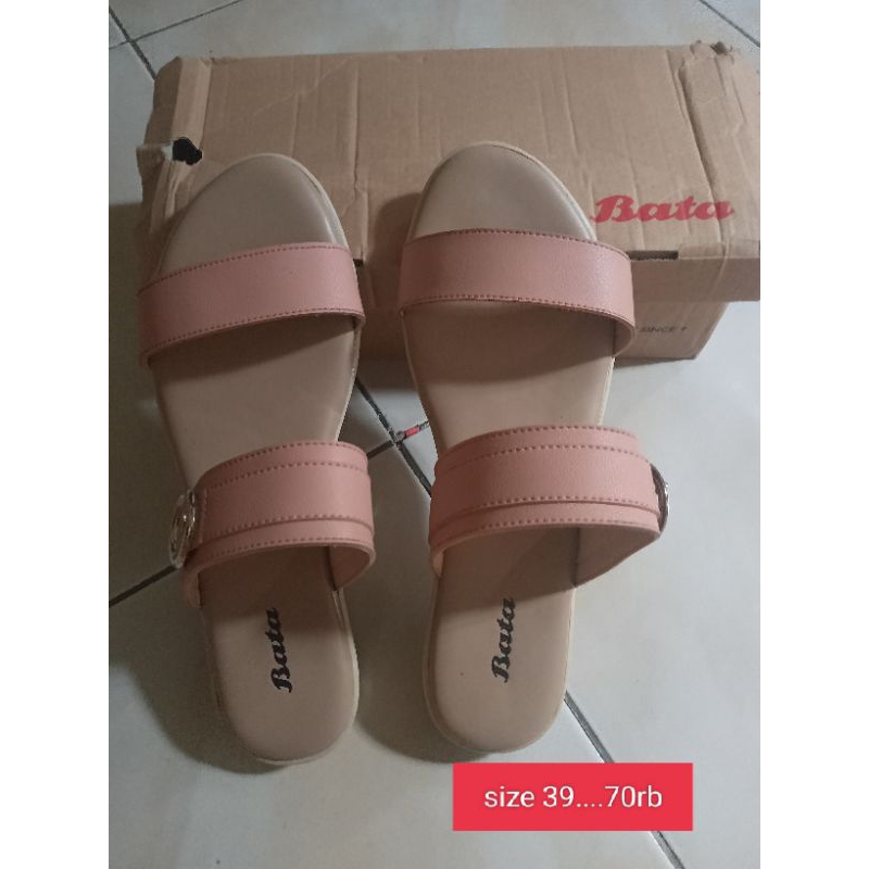 sandal wanita bata original