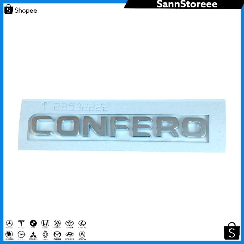 Emblem Tulisan CONFERO Original Wuling // Emblem Belakang Tulisan CONFERO Mobil Wuling CONFERO Origi