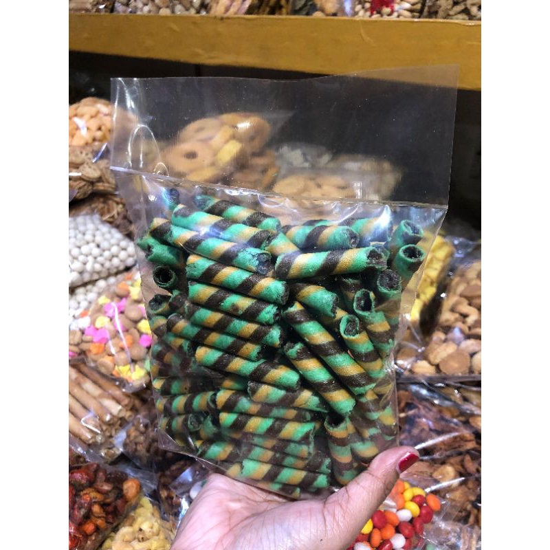 

ASTOR MINI WAFER ROLL 3 WARNA COKLAT DAN HIJAU