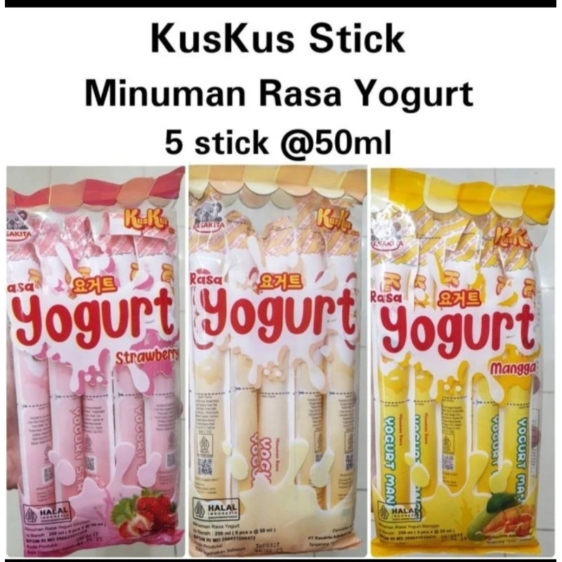 

Kus Kus Stick Yogurt Isi 5 x 50ml