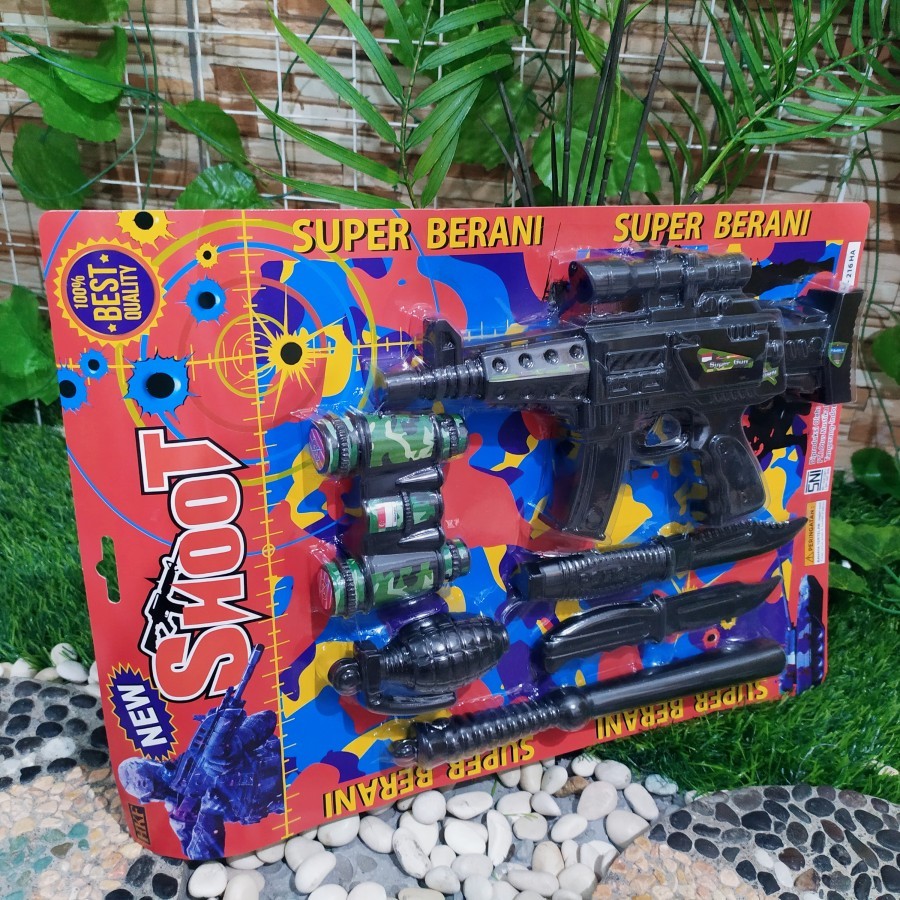 Mainan set teropong tembakan army set anak militer