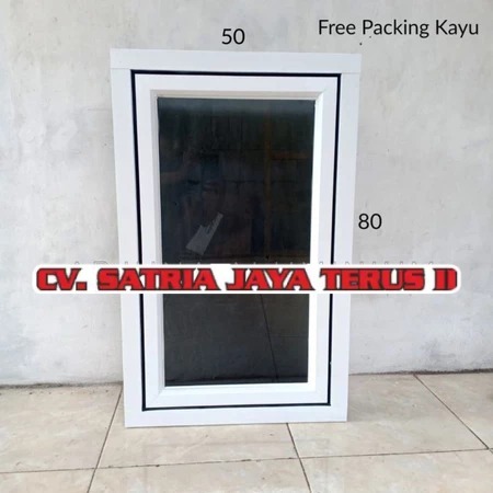 Jendela Aluminium Casement 1 Set 80x50