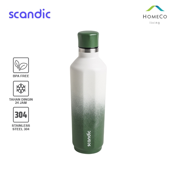 Tumbler Botol Stainless Vacuum Matcha Latte - Scandic Two Tone 450ml