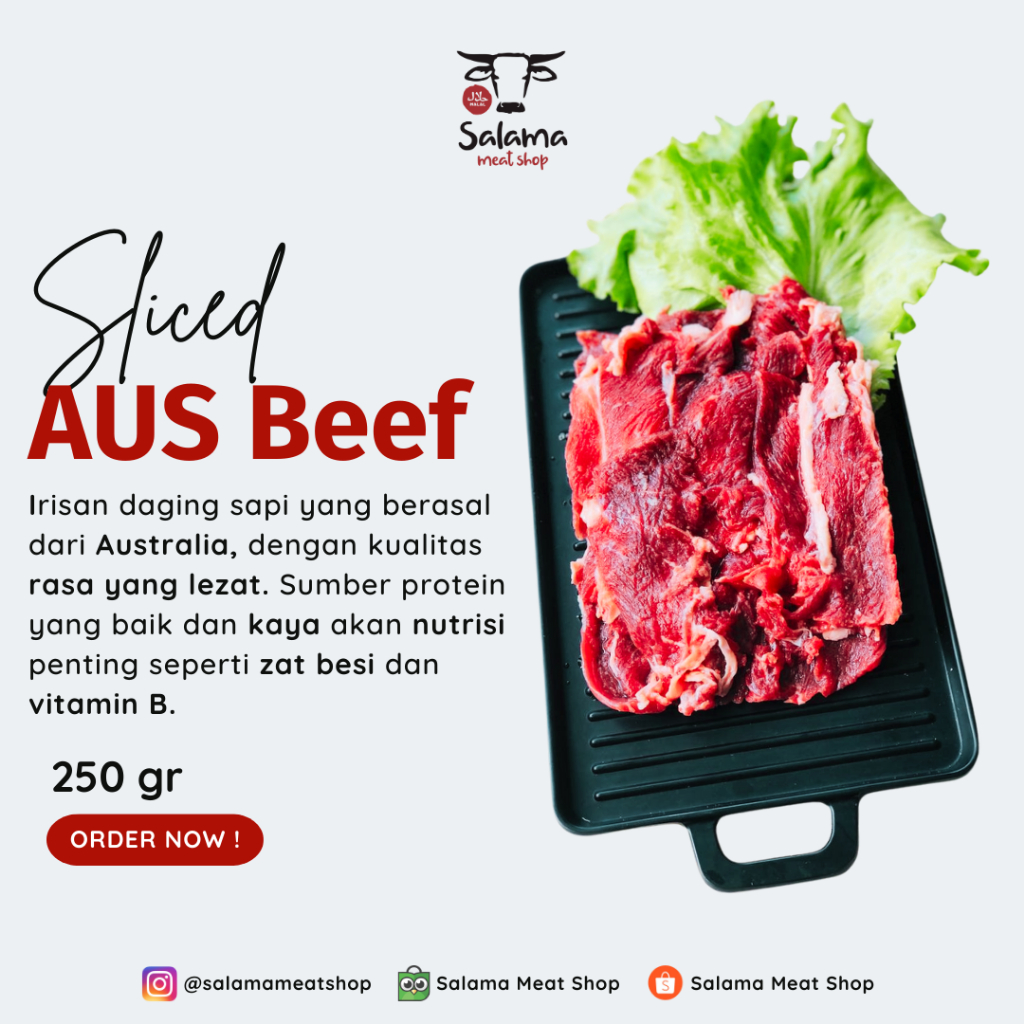 

A-01B Premium AUS Beef Slice (250gr)