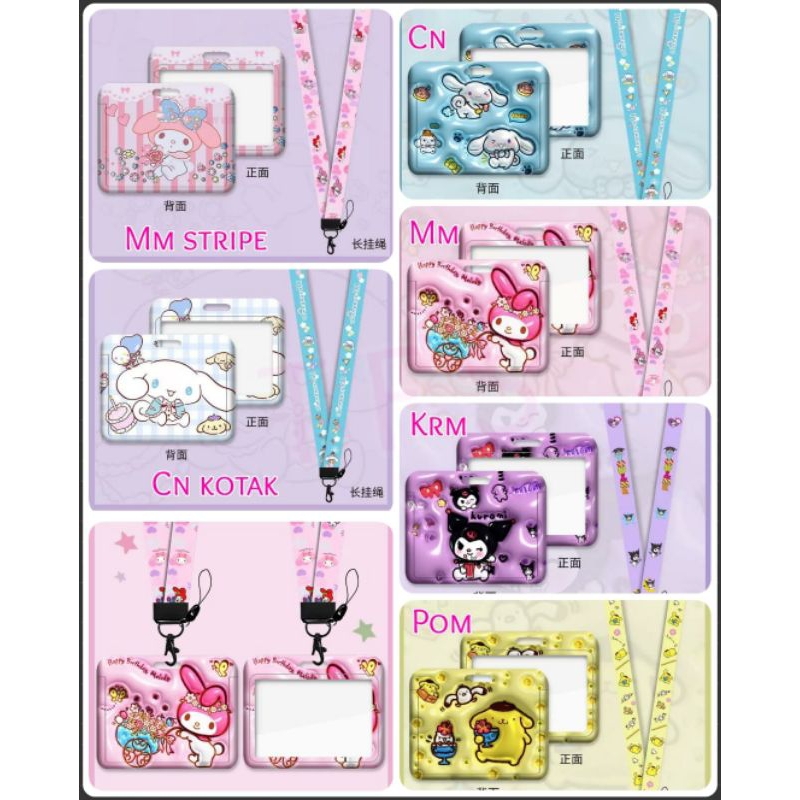 

Gantungan name tag sanrio model 3d / name tag kuromi melody