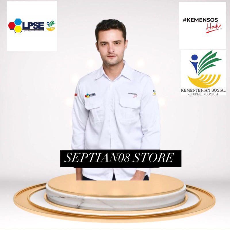 Seragam LPSE • Kemensos ri • Bordir Septian08Store