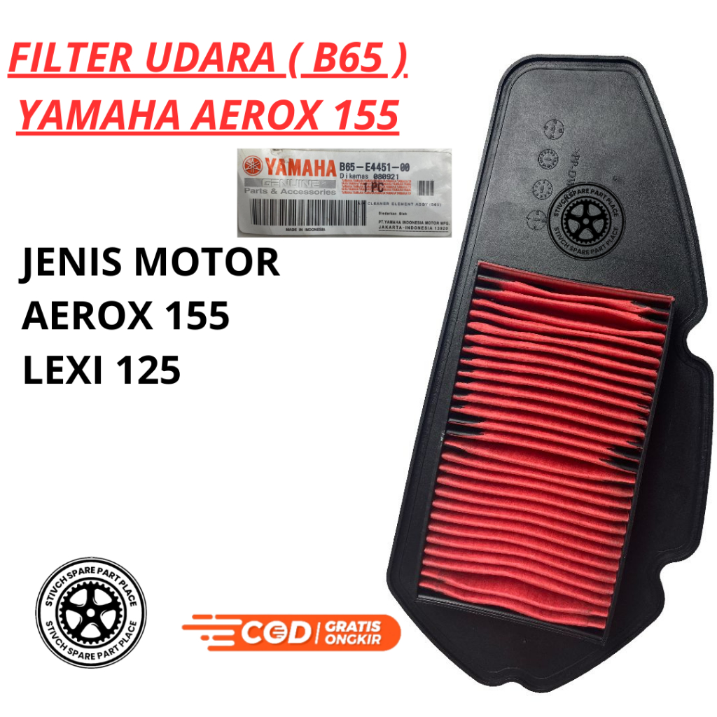 FILTER SARINGAN UDARA AEROX 155 / LEXI 125 / FILTER UDARA YAMAHA AEROX / SARINGAN HAWA AEROX / FILTE