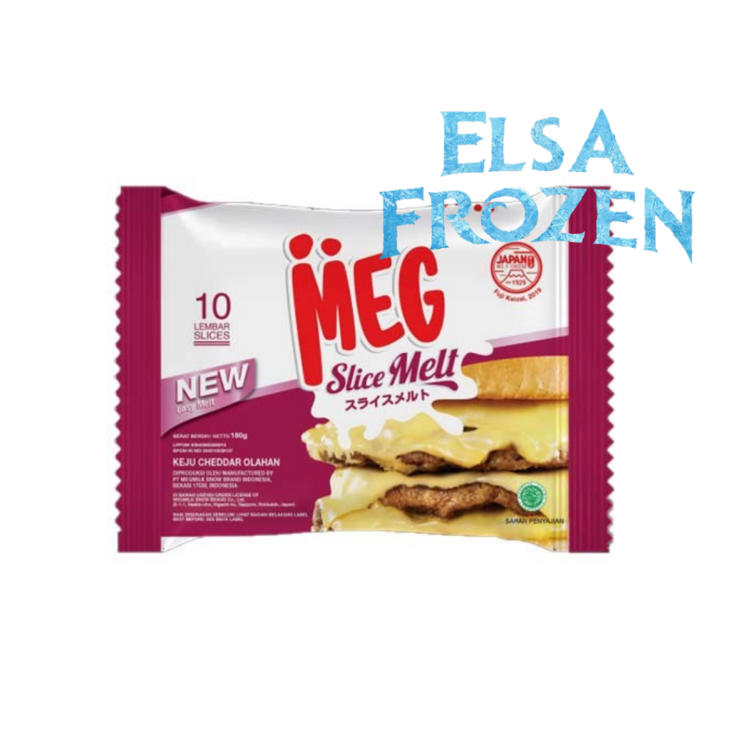 

MEG CHEDDAR SLICE MELT 160GR ISI 10PCS / KEJU SLICE MELT