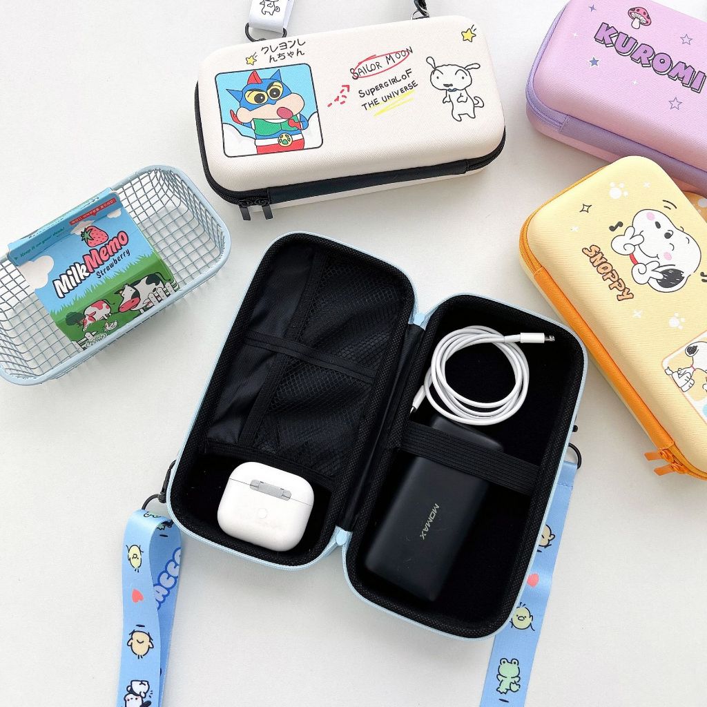 RJ2 Pouch serbaguna hardcase / pouch handphone powerbank size L