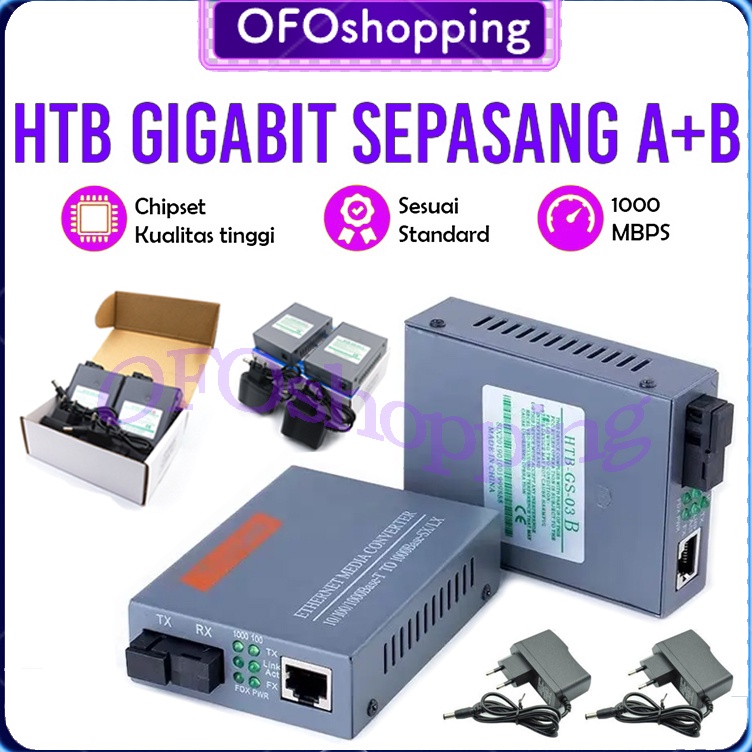 KODE E4U8 Media Converter Gigabit HTBGS3 AB HTB Gigabit Netlink HTBGS3 1Mbps Htb Gigabit Media Conve