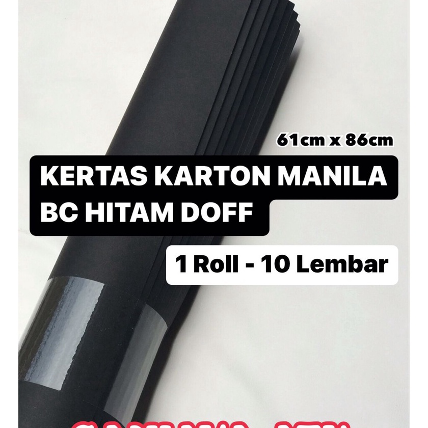 

KP8 Kes Karton Manila BC Hitam Doff per roll 1 Lembar