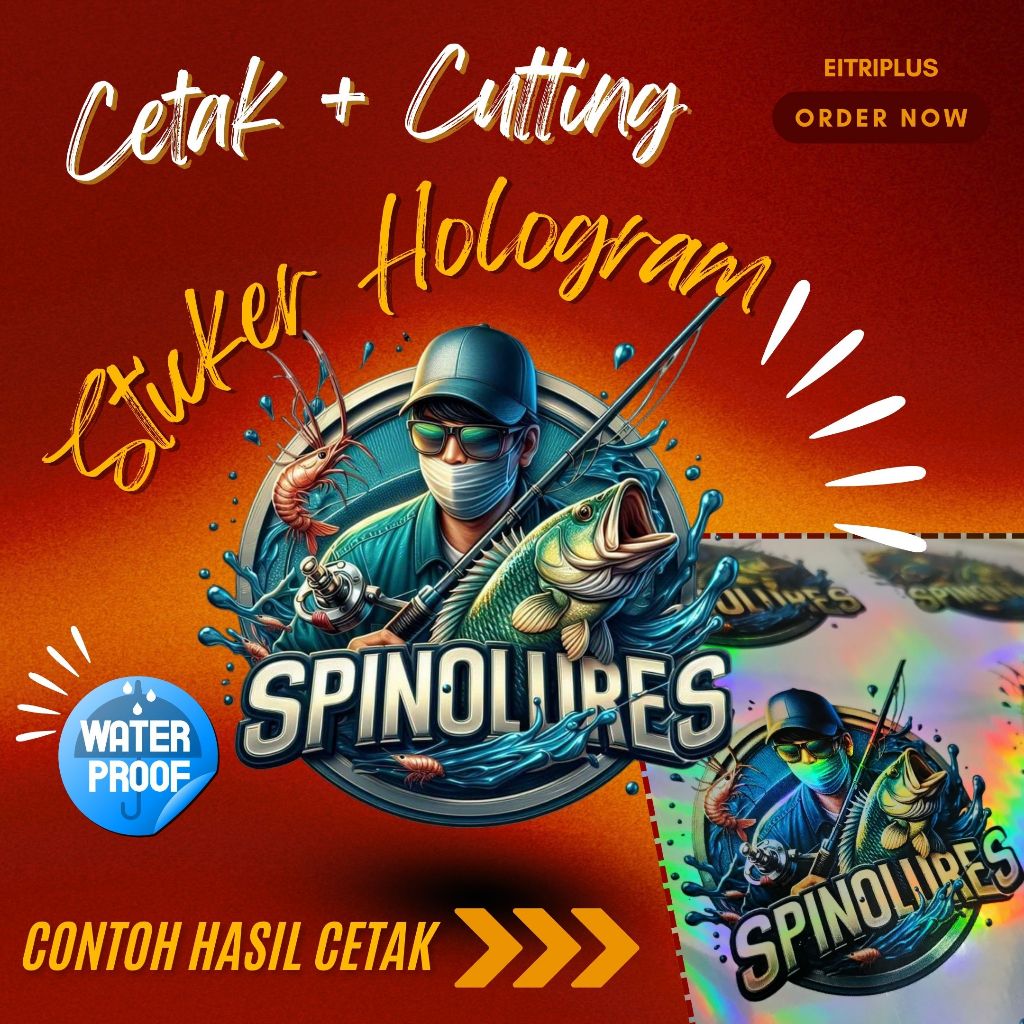 

Cetak Sticker Hologram A3+ (Die cut / potong satuan)