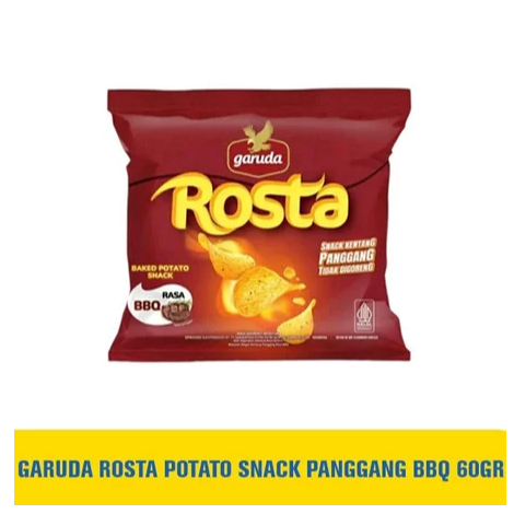 

Snack Kentang Panggang GARUDA ROSTA 60gr Rasa BBQ