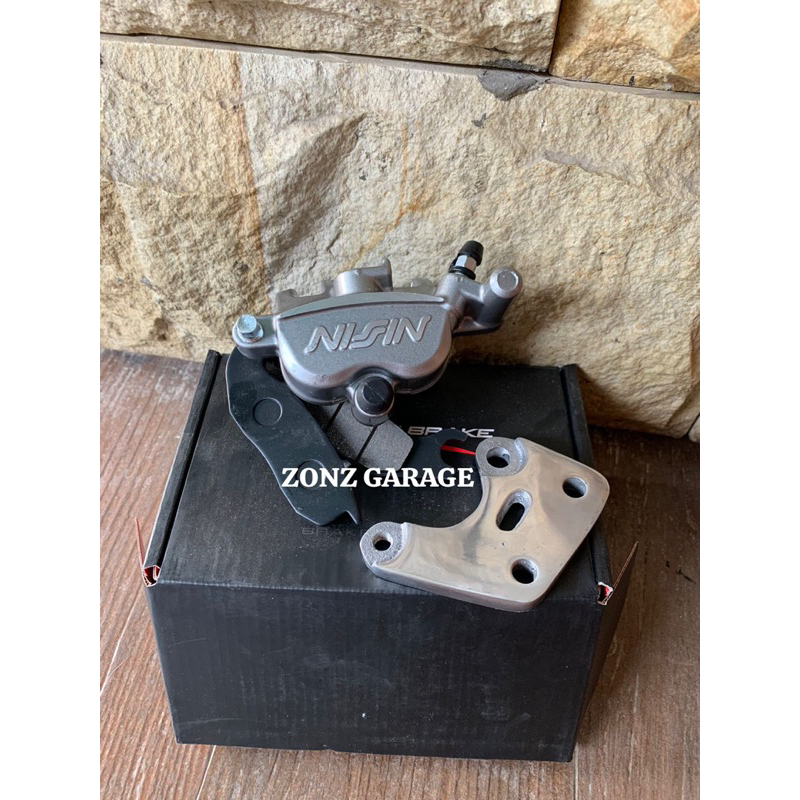 (COD) Breket kaliper nisin samurai 2p + breket disc 300  RX king old BREKET SET KALIPER RX OLD BRICK