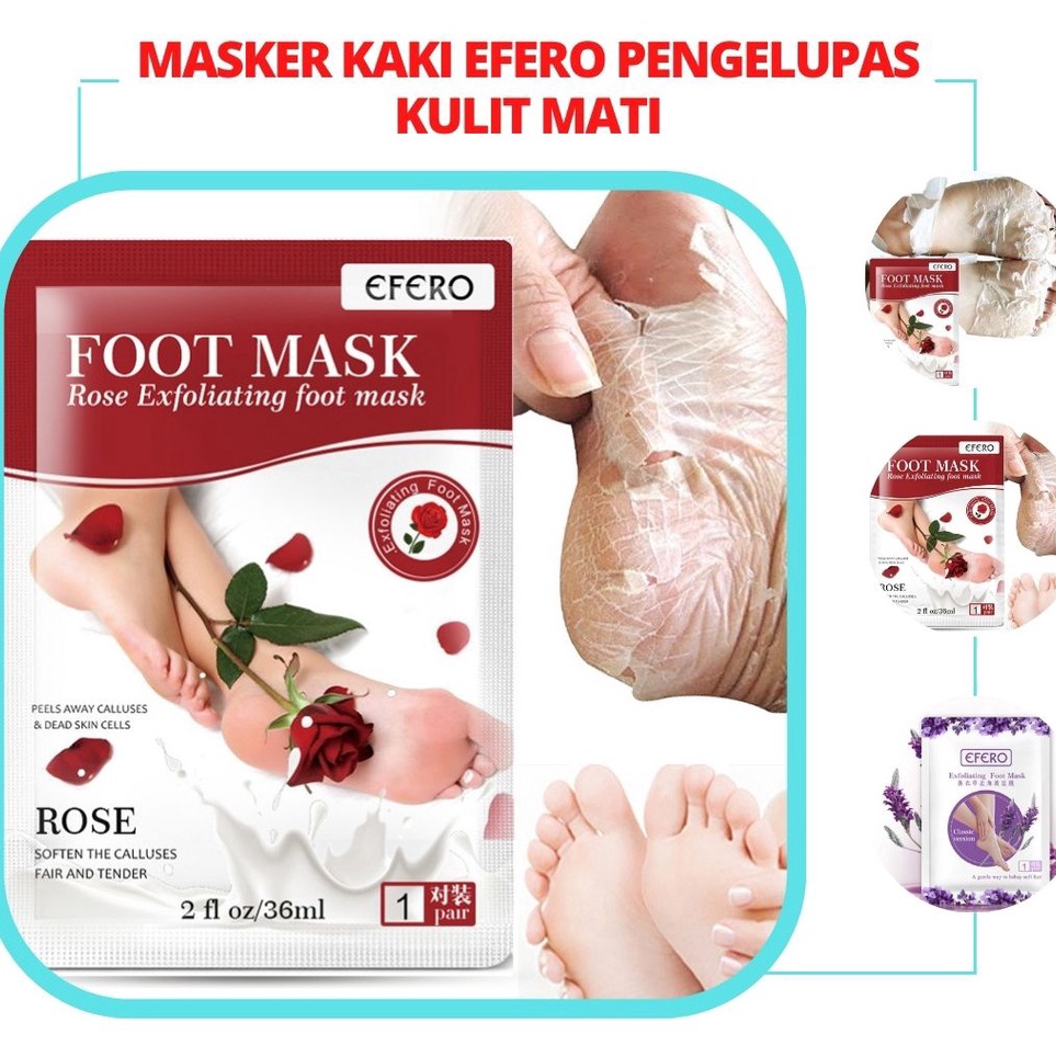 KODE M8T4 MASKER KAKI PENGELUPAS KULIT MATI FOOT MASK OBAT KAKI PECAH DAN KERING
