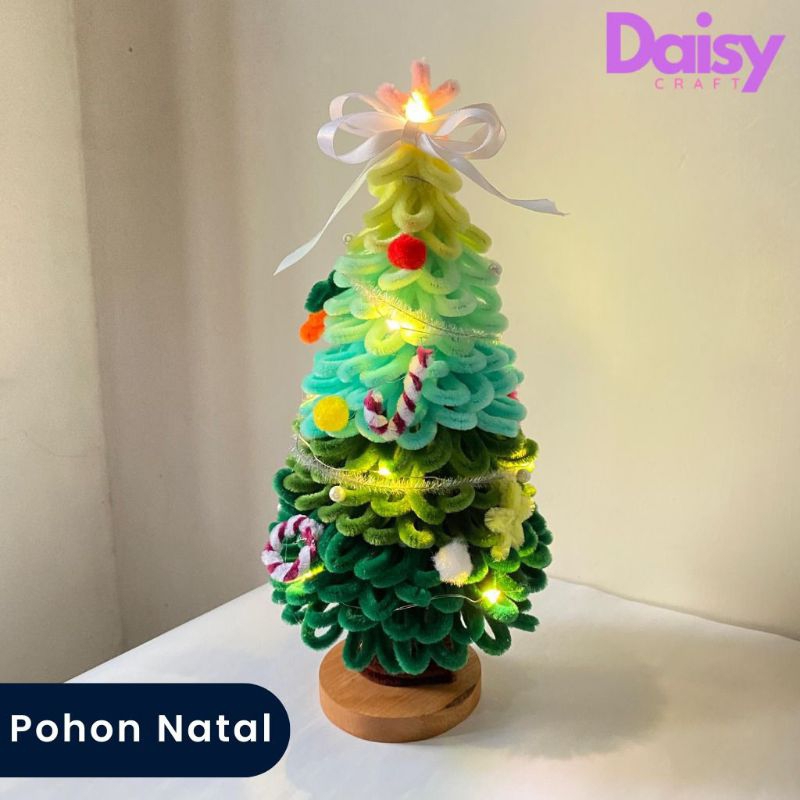 bunga hias//bunga kawat bulu//hiasan natal//bandana natal//hiasan natal mini