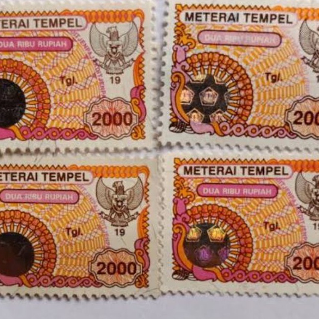 

Langka Materai 2 Rupiah Tahun 1995 1996 1997 1998 1999 Asli