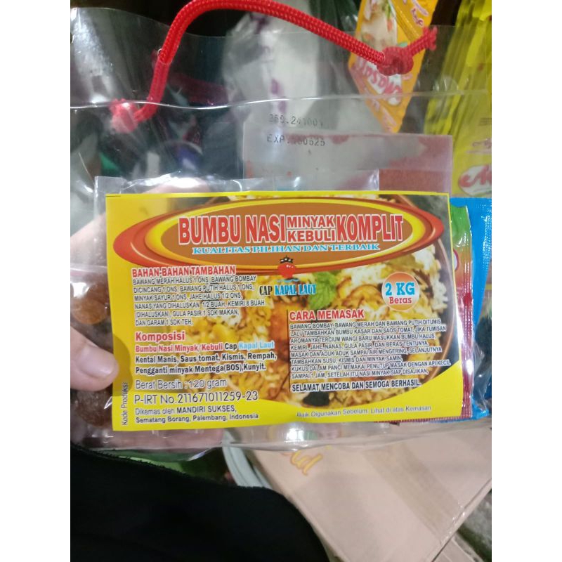 

bumbu intans nasi minyak samin kebuli khas palembang