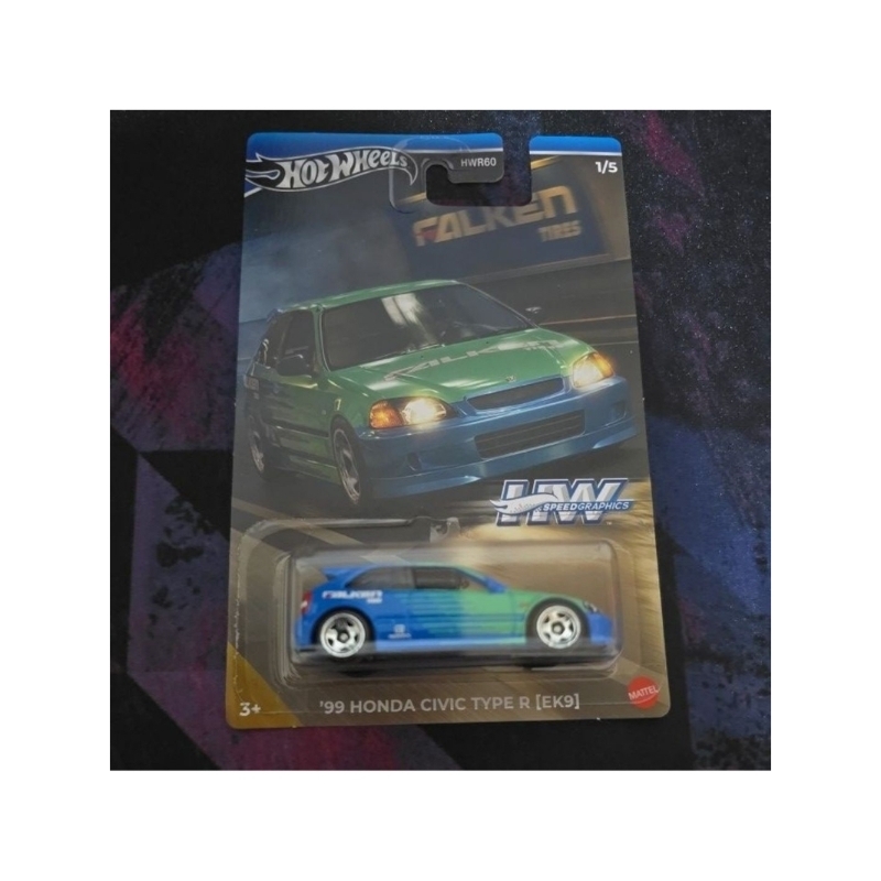 Hotwheels 99 Honda Civic Type R (EK9)