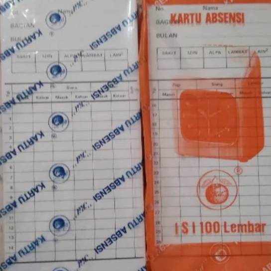 

Limit Kartu absen 1 pack