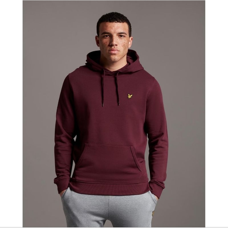 Lyle And Scott Hoodie Burgundy Original