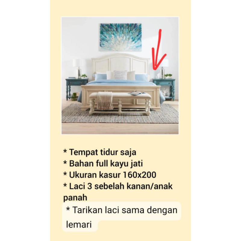 Set kamar kayu jati