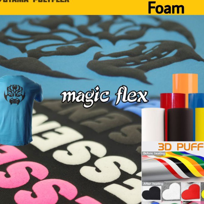 

Cepat Polyflex 3D Foam Puff Timbul Premium Quality Magic Flex