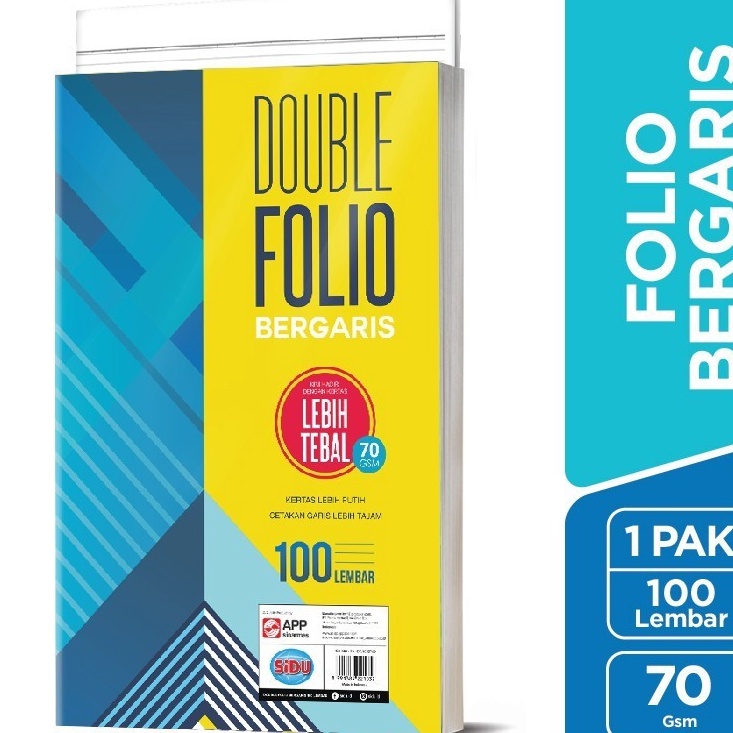 

Terjangkau Stationery Spectrum SiDU Double Folio Bergaris 1 lembar SDU RF 1 7 GSM