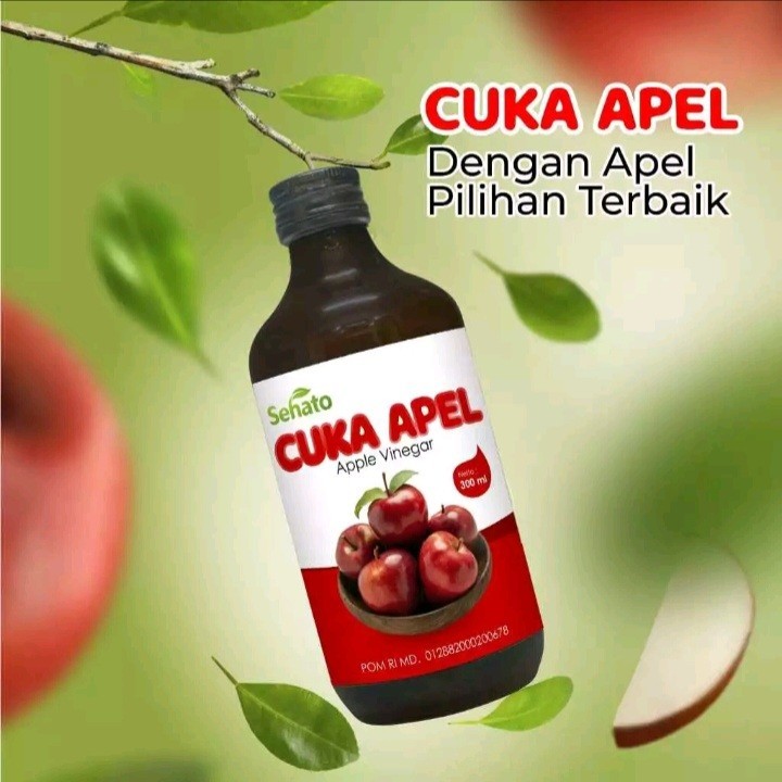 

Cuka Apel Sehato Untuk Batu Empedu, Kontrol Guldar, dan Diet BPOM Apple Vinegar - 300 ml